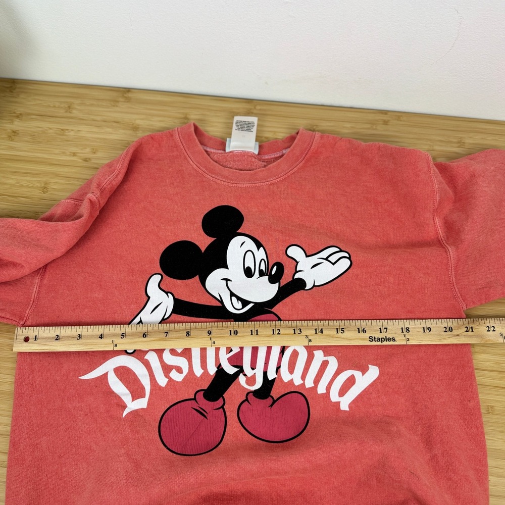 Disney Red Mickey Mouse Disneyland Pullover Sweatshirt - Picture 5 of 13